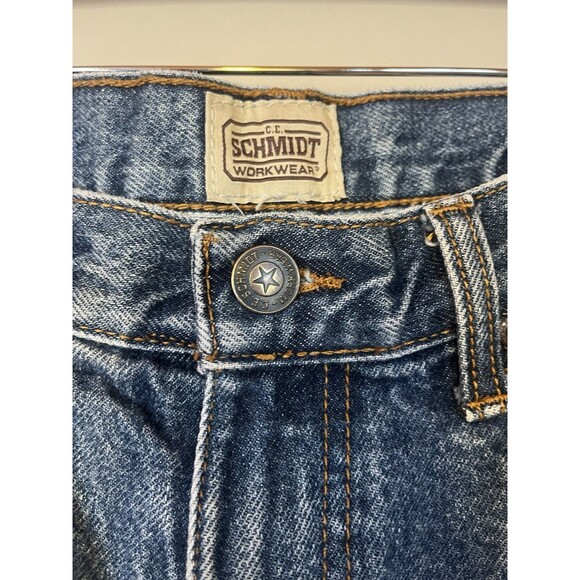 CE Schmidt Workwear Jeans Heavy Duty Quality 100% Cotton Men’s 30x32 Medium Wash - Picture 3 of 11